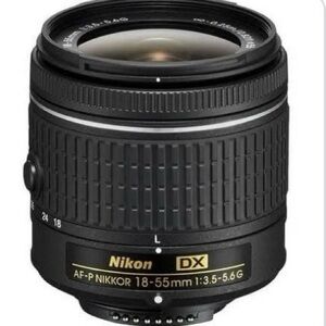 Nikon AF-P DX Nikkor 18-55mm Lens - Black and Gold